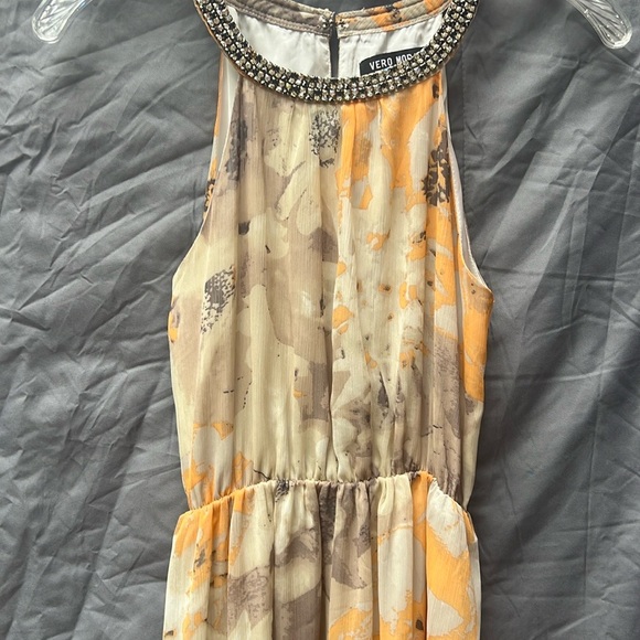 Vero Moda Yellow‎ Tan Halter Maxi Sundress CLEARANCE - Picture 3 of 10
